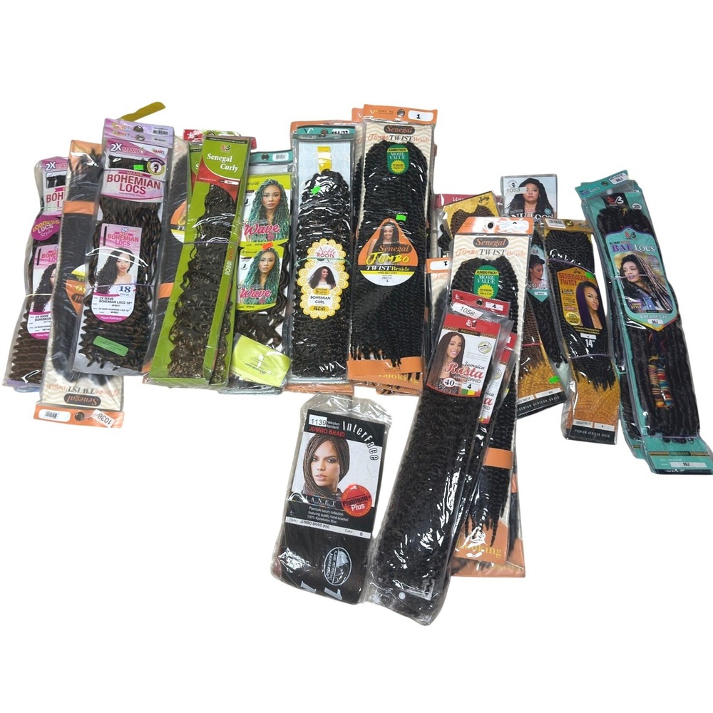 Lot 35pc Synthetic Braiding Hair Crochet Locs Twists Bobbi Boss Janet